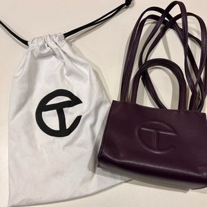 Eggplant small Telfar bag